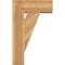 Ekena Millwork Traditional Block Rough Sawn Bracket w/ Offset Brace, Western Red Cedar, 8"W x 20"D x 32"H BKT0806X20X32TRA05RWR - alternate 2